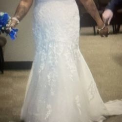 Elegant DIAMOND CORSET WEDDING DRESS