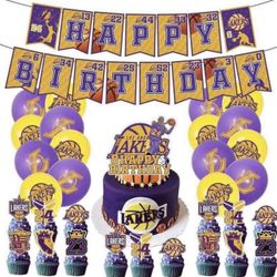 NBA Los Angeles Lakers Basketball Birthday Party Supplies