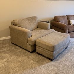 Love Seat & Ottoman