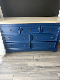 Blue dresser