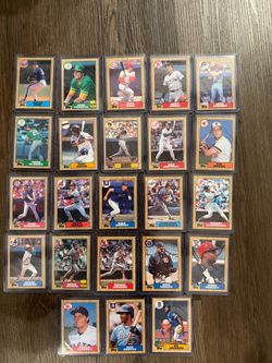 1987 Topps,Pete Rose,Mike Schmidt,Barry Bonds, Nolan Ryan,Tony Gwynn,Baseball -24 HOF’er cards