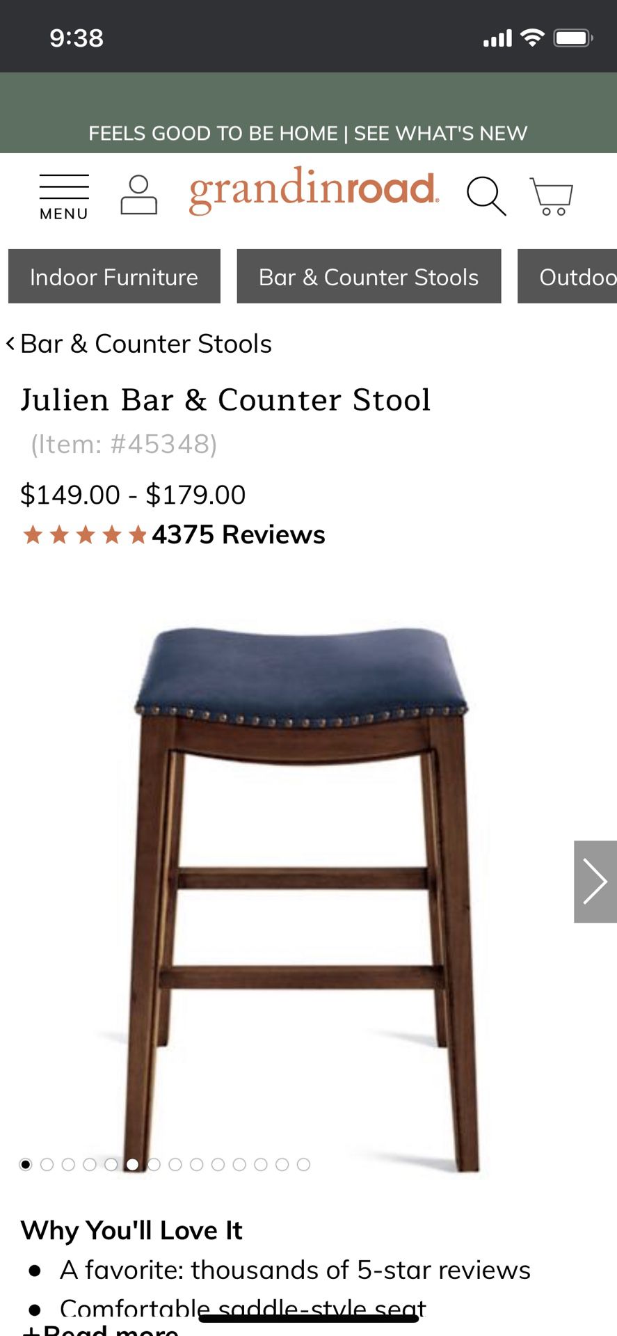 Julien Bar & Counter Stool