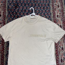 Essentials Oversized Beige Tee Men’s 