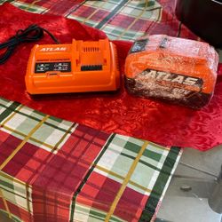 ATLAS 40V and 80V Dual-Voltage Rapid Charger With ATLAS 80V 2.5 Ah and 40V 5 Ah Lithium-Ion Battery