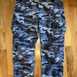 Supreme Blue Camouflage Pants  