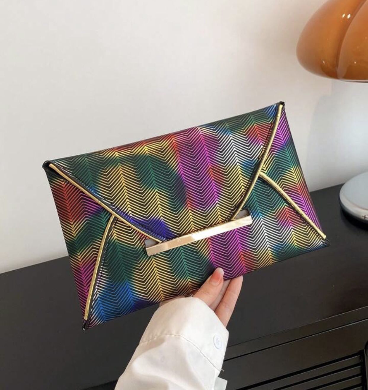 New! Fashionable Colorful Women's Clutch Bag