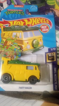 HOT WHEELS NICKELODEON TEENAGE MUTANT TURTLES PARTY WAGON