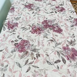 Cotton Floral Tablecloth Rectangular 48”x67”