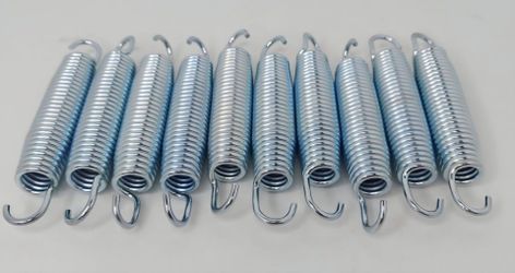 LOT OF 10 TRAMPOLINE SPRINGS 5.5" NEW.