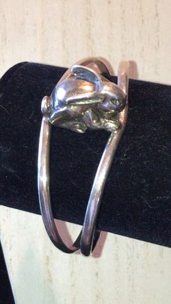 Bunny cuff bracelet 925