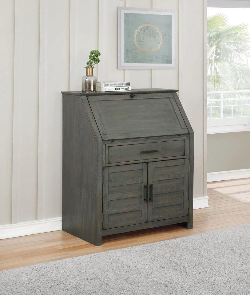 Brand New Antique Grey Secretary Desk