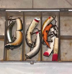 8 Vintage Kautzky Lazy Ike Fishing Lures
