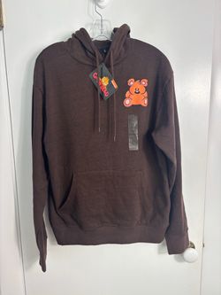 Nickelodeon Garfield Pooky Brown Hoodie Mens S NWT Pooky Bear Cartoon Retro 90s