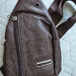 PU leather Sling Bag Crossbody Backpack