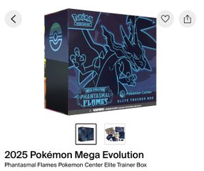 Pokémon Mega Evolution Phantasmal Flames Pokemon Center Elite Trainer Box