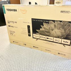 75 Toshiba Tv Smart 4k HDTV In Box Free Delivery. 