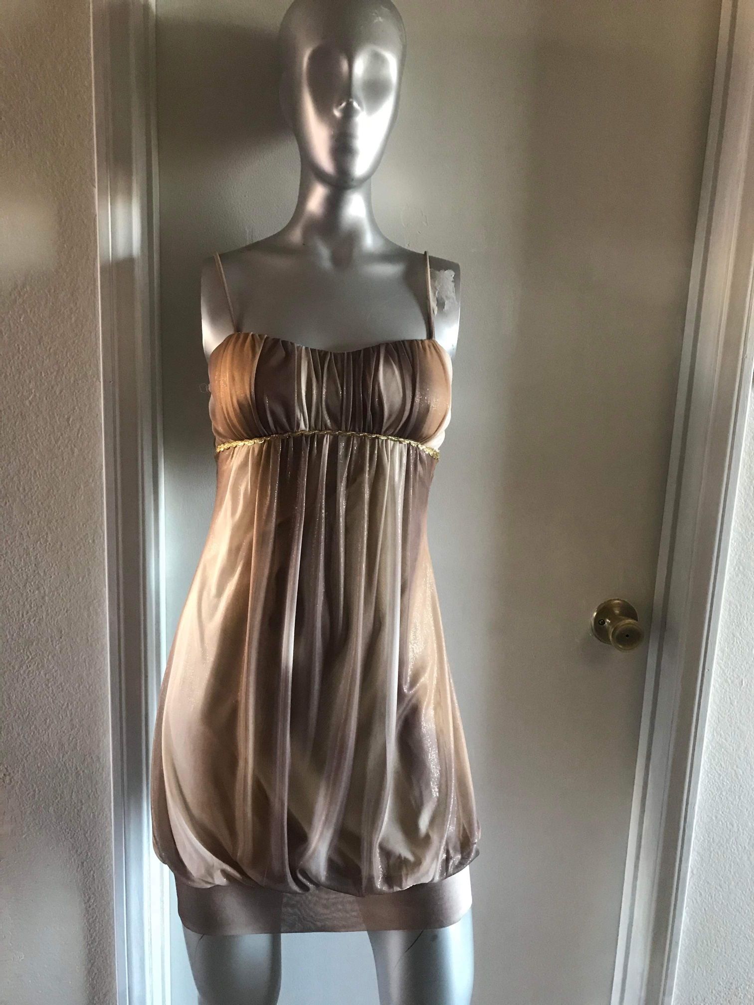 Woman’s Gold Dress