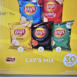 Lay's Mix Potatoe Chips Variety Pack (30 Count)