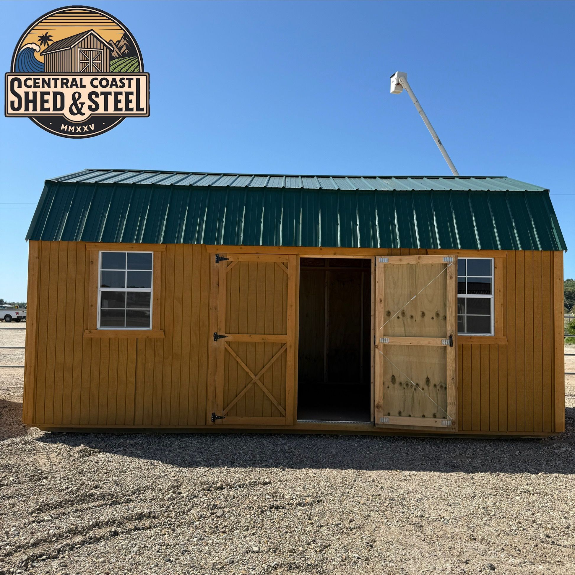 Durable 12x20 Lofted Barn Shed – Free Delivery