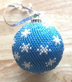 Handmade crochet beads toy