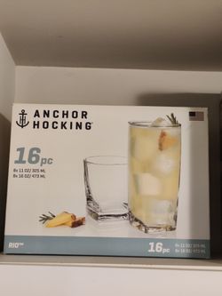 Anchor Hocking Rio 16-Piece Glass Set