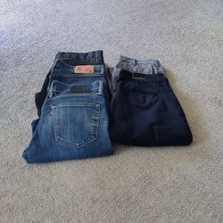 Men's Pants - Levi's, Quicksilver, Uniqlo 