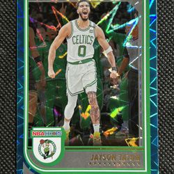 2022-23 NBA Hoops Jayson Tatum Teal Explosion Parallel #1 Boston Celtics SP