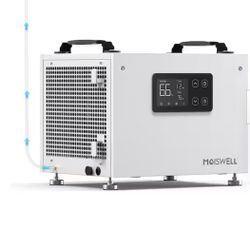 70 pt. 1,000 sq. ft. Bucketless Energy Star Most Efficient Commercial Dehumidifier with Pump for Crawlspace in. White