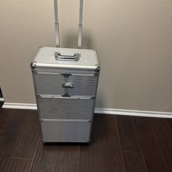 Rolling Makeup Suitcase