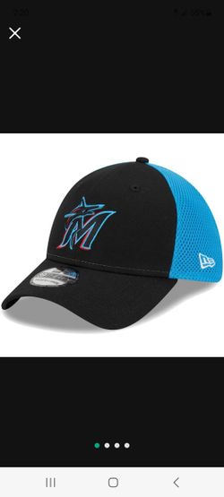 Miami Marlins BLACK FLEX HAT SIZE Small/Medium