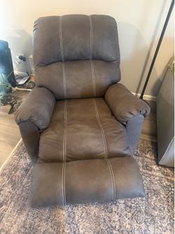 Leather recliner