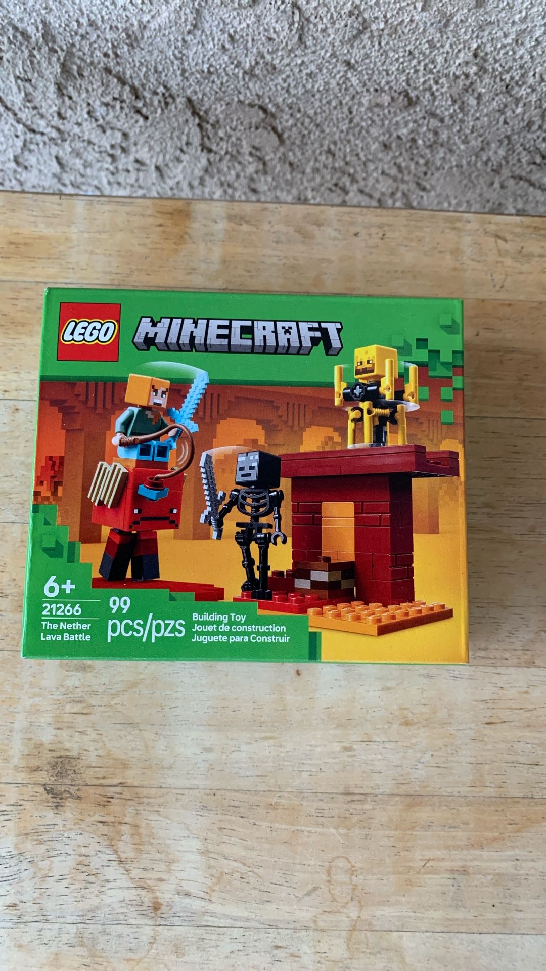 MINECRAFT LEGO THE NETHER LAVA BATTLE BOX