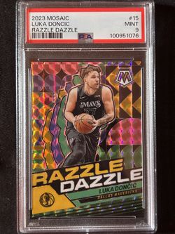 Luka Dončić Razzle Dazzle - 2022 Mosaic Mint 9 - $150 - Eye-Catching Slab!