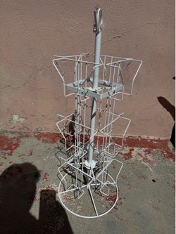 White Rotating Rack Holder