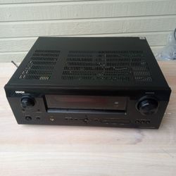 Denon AV Receiver. 5.1-ch, 4 HDMI Ports, Surround Sound, Bluetooth, FM/AM, Pre-Out. Remote Control. 