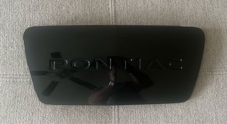 Pontiac Grand Prix Front License Plate Delete Panel Filler Cover Black