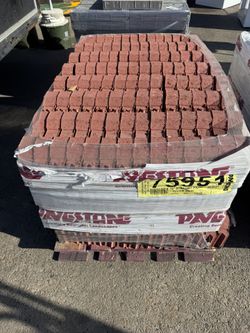 Pavestone 12 in. x 2 in. x 5.25 in. Straight Picket River Red Concrete Edger (224-pieces/224 sq. ft /pallet)