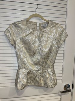 Forever 21 Damask Peplum Top Size XS