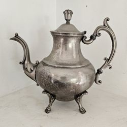 Tea Pot Vintage Silver Color