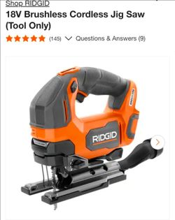 18V Brushless Cordless Jig Saw (Tool Only)