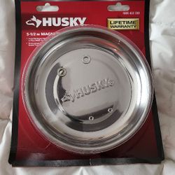 New Husky 5-1/2"Magnetic Tray Bowl Set of 2 Catch-All Stainless Steel