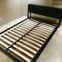 CB2 Alpine Gunmetal Queen Bed Frame