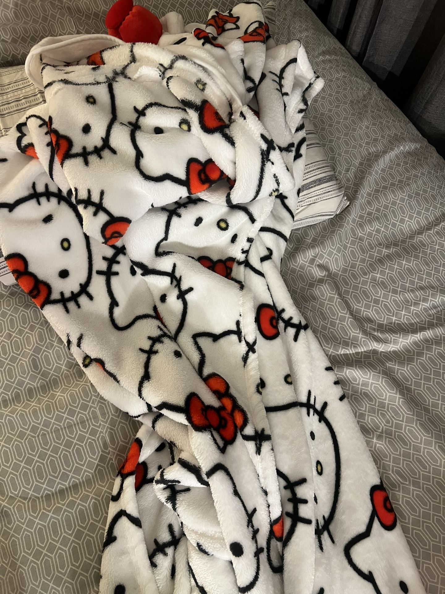 Hello Kitty Hoodie Blanket