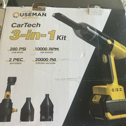 3-1 Detaling Kit With Vacuum Pressure Washers And  Multiple Uses 