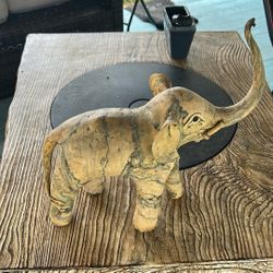 Hand Crushed Oyster Shell Elephant 