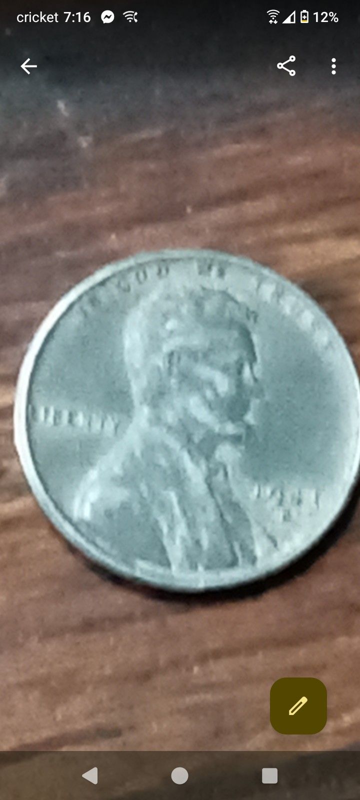1943 STEEL LINCOLN WHEAT PENNY