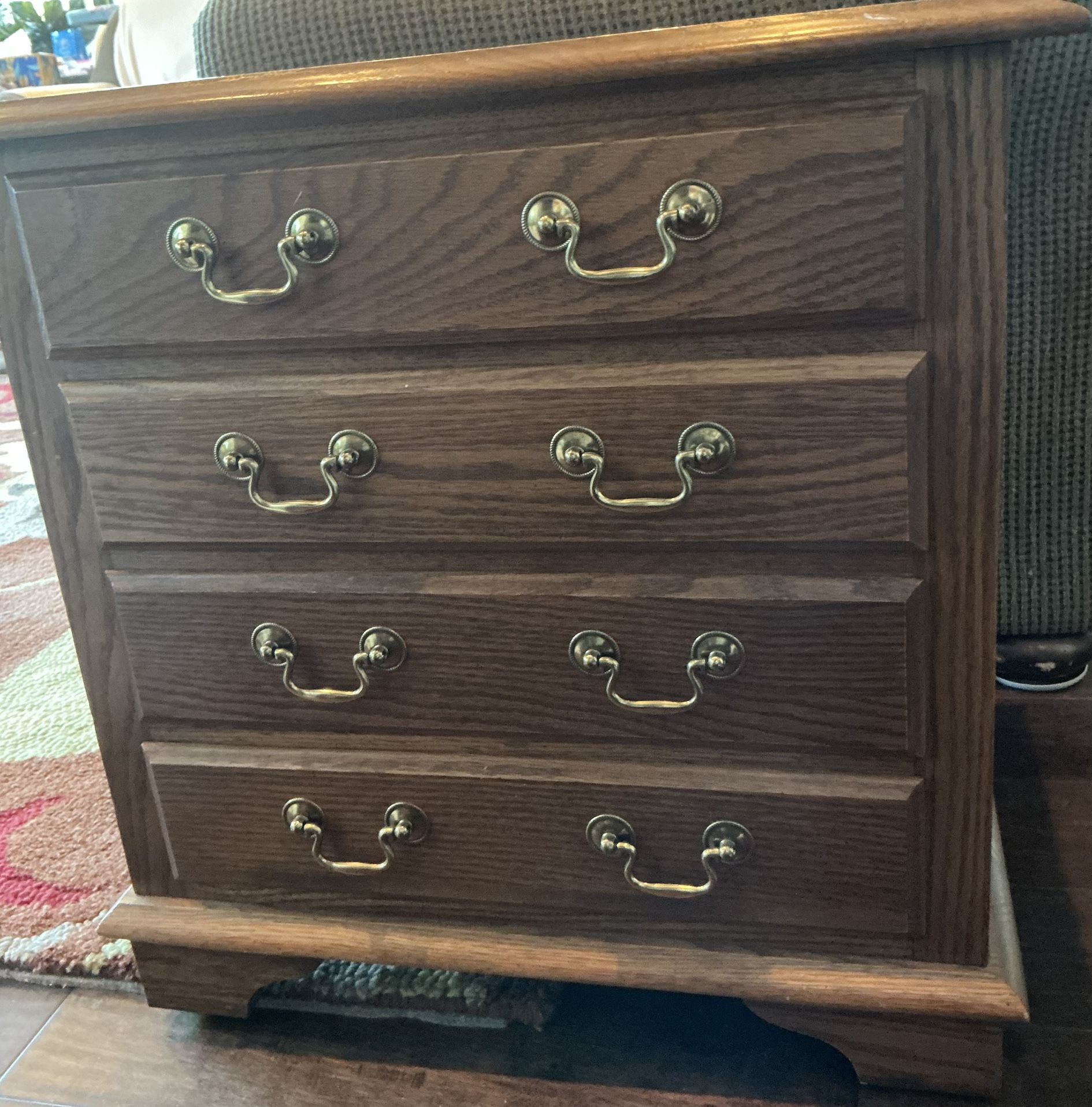 Night table, Accent Table, End table With Four Drawers