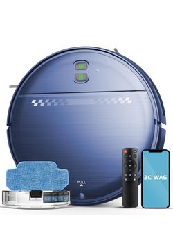 Robot aspirador y trapeador, robot aspirador 2 en 1, perfecto para pelo de mascotas, suelo duro