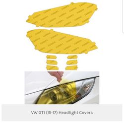 Gti, Golf,wagon, Mk7 2015 -2021 Yellow Headlight Film