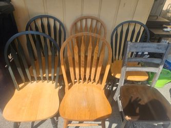 Wooden mismatch Dining Chairs